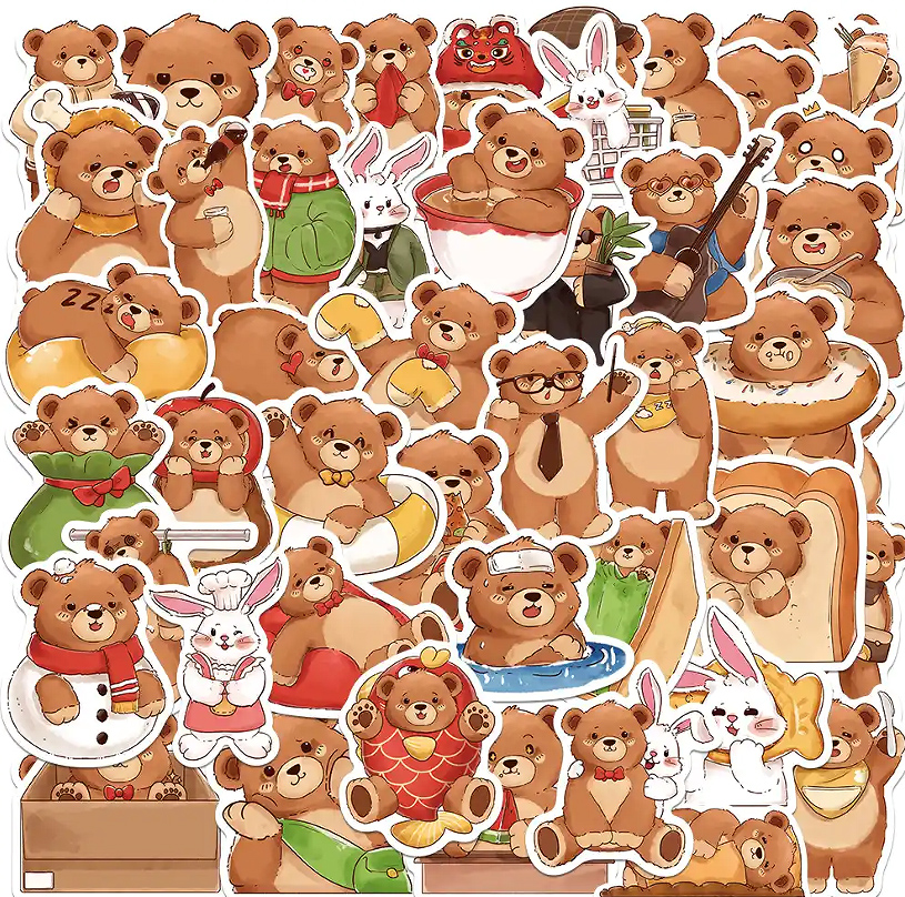 彩色不規則特殊造型貼紙