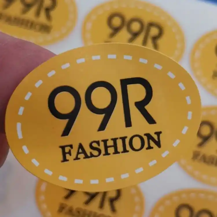 彩色橢圓形造型貼紙